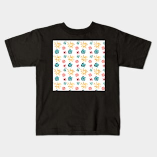 Pretty Floral Pattern Kids T-Shirt